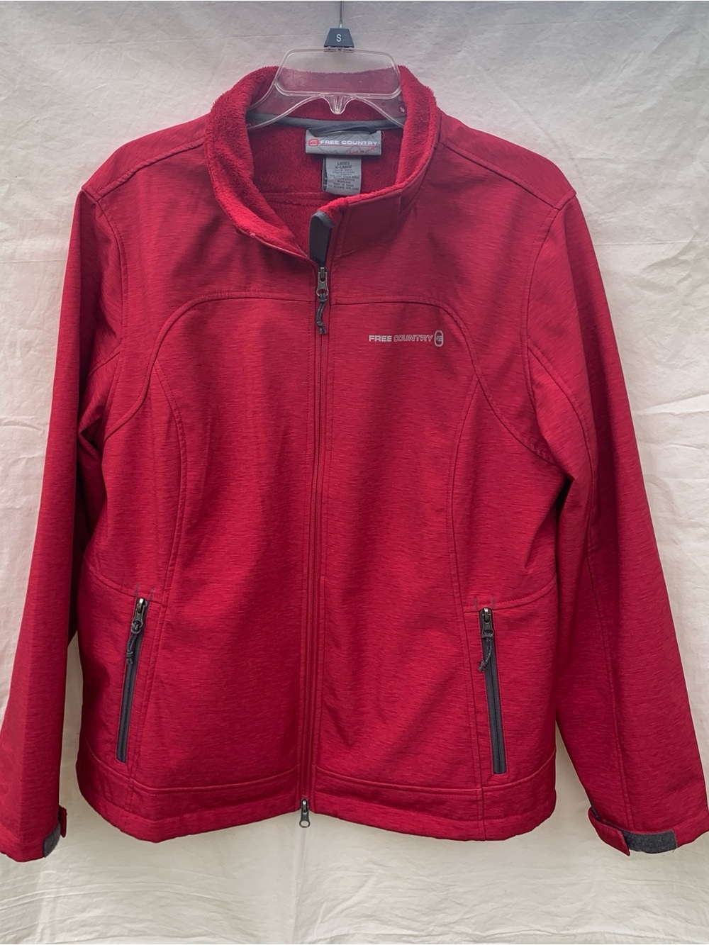 Free Country Women’s Red Full-Zip Performance Jacket
